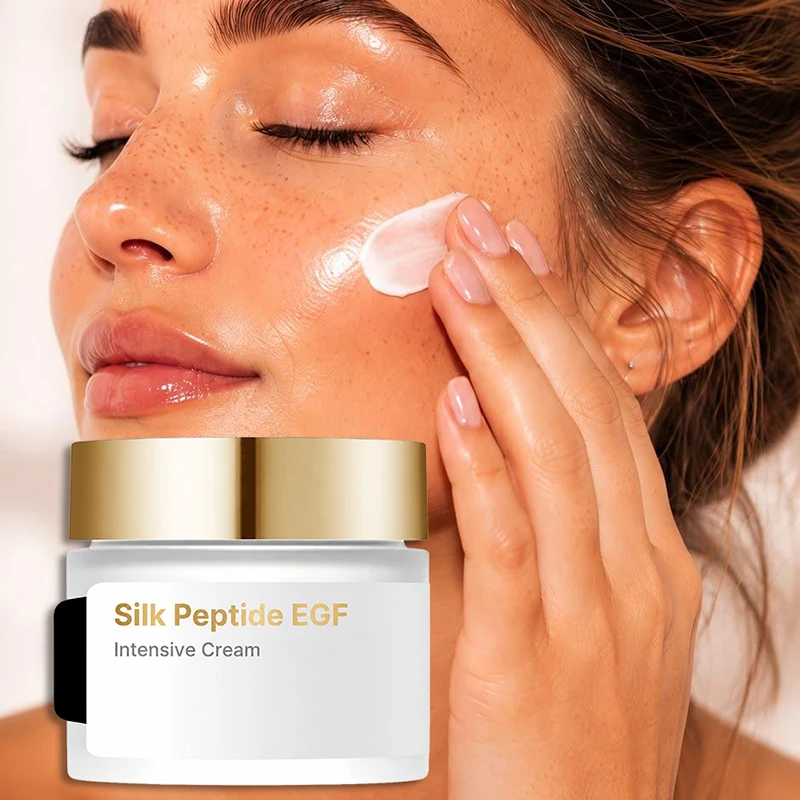 Silk Peptide Moisturize Cream 50ml Nourish Repair Skin Non-greasy Face Cream Deep Hydration Enhances Skin Elasticity Daily Care