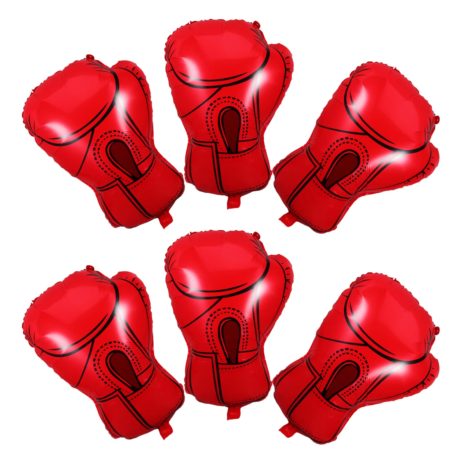 

6Pcs Boxing Glove Balloons Bright Sport Party Decorations Boys Boxing Birthday Party Supplies Glove Balloons Sport Balloon