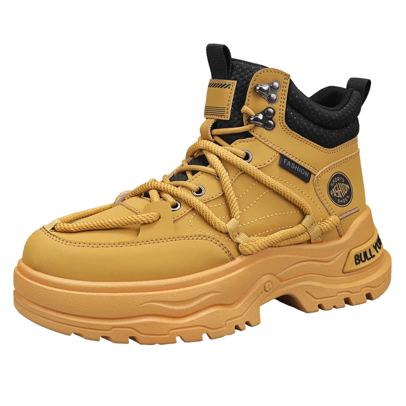 

VIPOL New classic men's sports shoes, outdoor fashion high-top thick-soled work casual shoes, workwear British-style boots