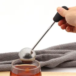 Portable Mesh Tea Strainer Stainless Steel Tea Infuser Reusable Metal Tea Bag Filter Green Tea Strainer For Mug Teapot Teaware