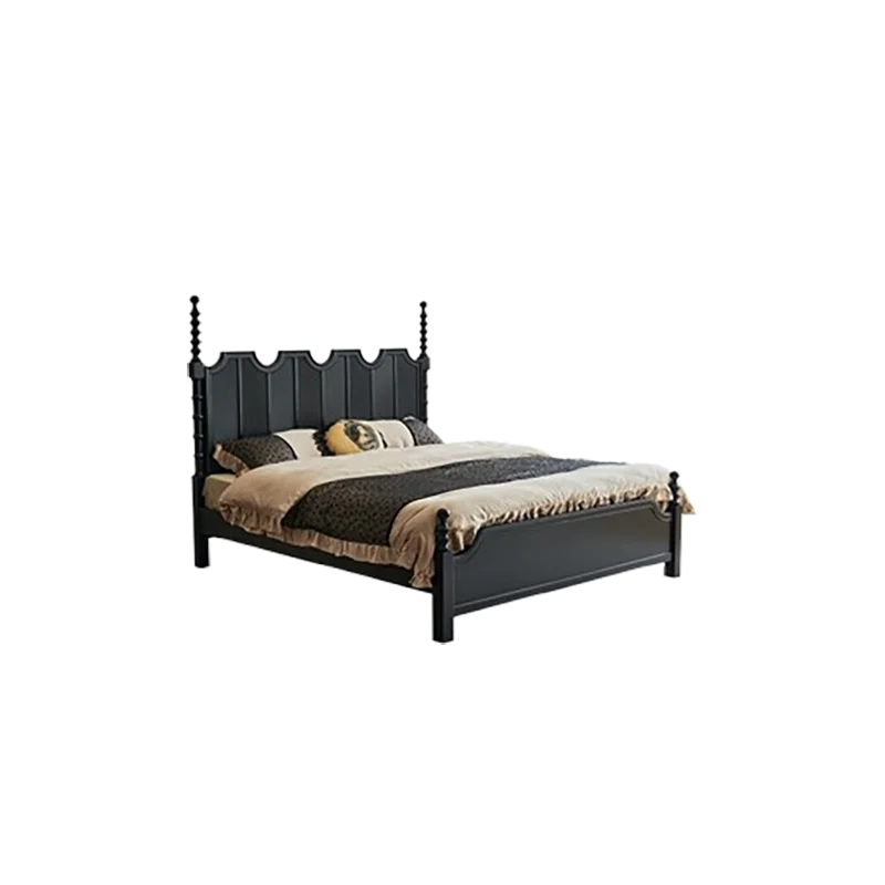 #Rustic Storage Luxury Bed 200×180cm Queen Designer Adults Headboards Double Beds King Size Loft Camas De Dormitorio Furniture