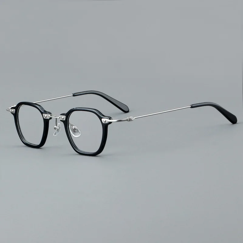 Small Reading Glasses Men Women Acetate Optical Eyeglasses Frame Male Prescription Myopia Glasses Female Anti Blue Light Glasses