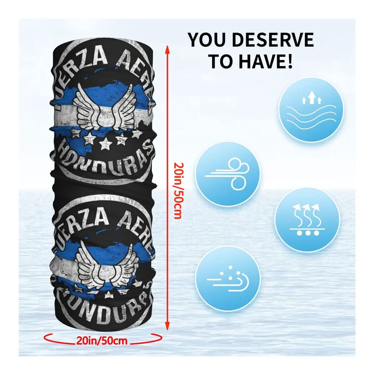 Cubano Face Cachecol Capa, Bandana Fina, Pescoço Gaiter Capa Headband