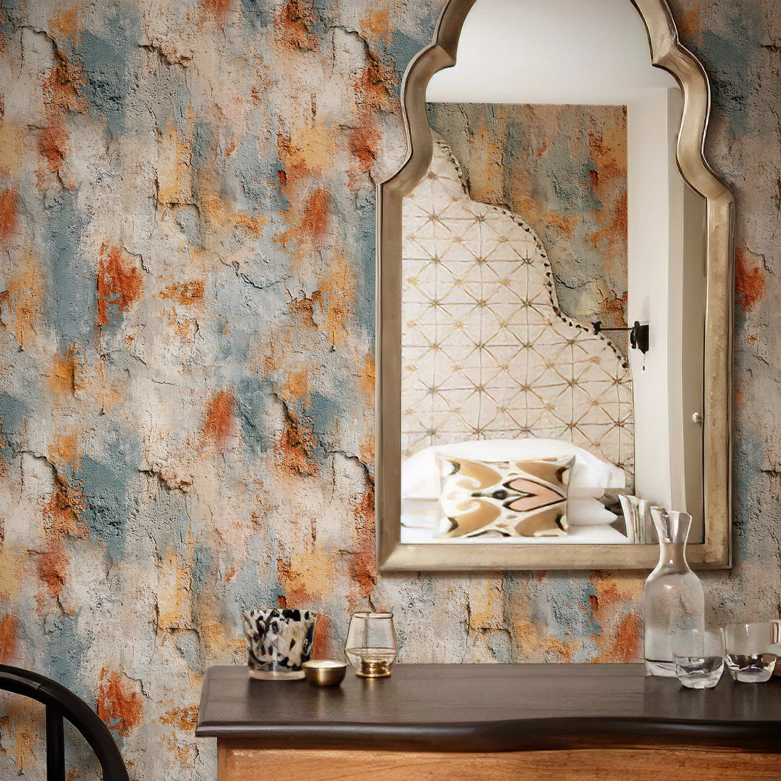 

Самоклеящиеся обои в индустриальном стиле, ретро, винтажные, красные и ржавчики, водонепроницаемые и маслостойкие, имитация цемента, декор для кожуры и палки