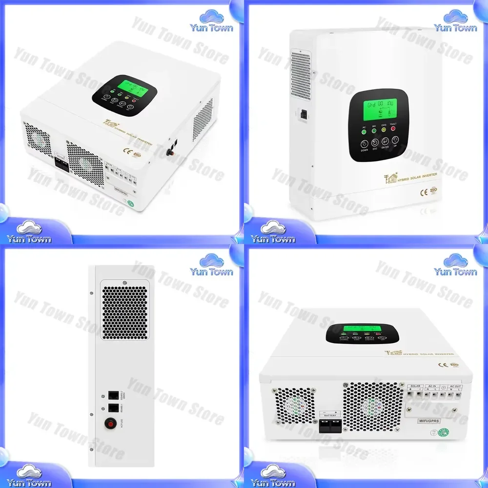 Hybrid Solar Inverter for 3kw 4kw 6kw 8kw 10kw 12kw Solar System 230V Pure Sine Wave Off Grid On Grid Hybrid Inverter for