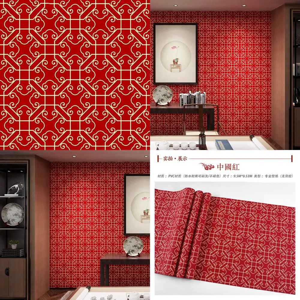 

Новые обои в китайском стиле, классическая атмосфера дзен, ресторан в китайском стиле, столовая, гостиная, благоприятные облака, Restaura