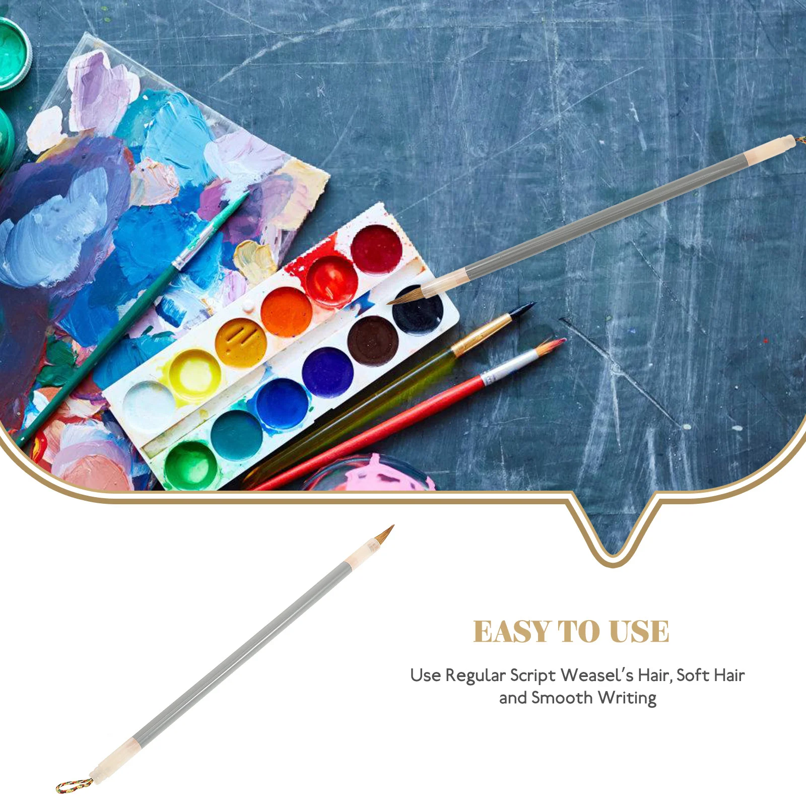 

Traditional Chinese Calligraphy Hair Ink Painting Pen Precise Control Suitable for Beginners Enthusiasts Artists