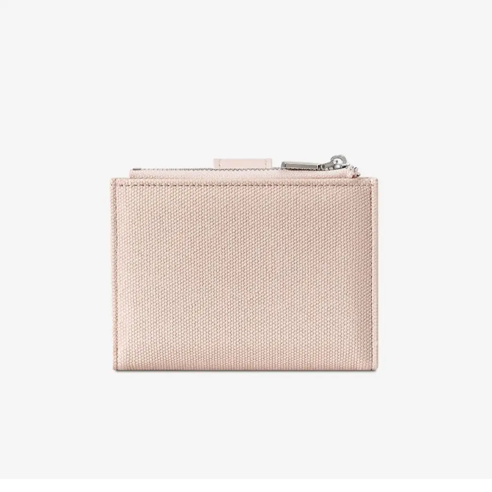 New High-capacity Short Wallet Solid Color Waterproof Coin Purse PU Leather Wear-resisting Card Bag Girl