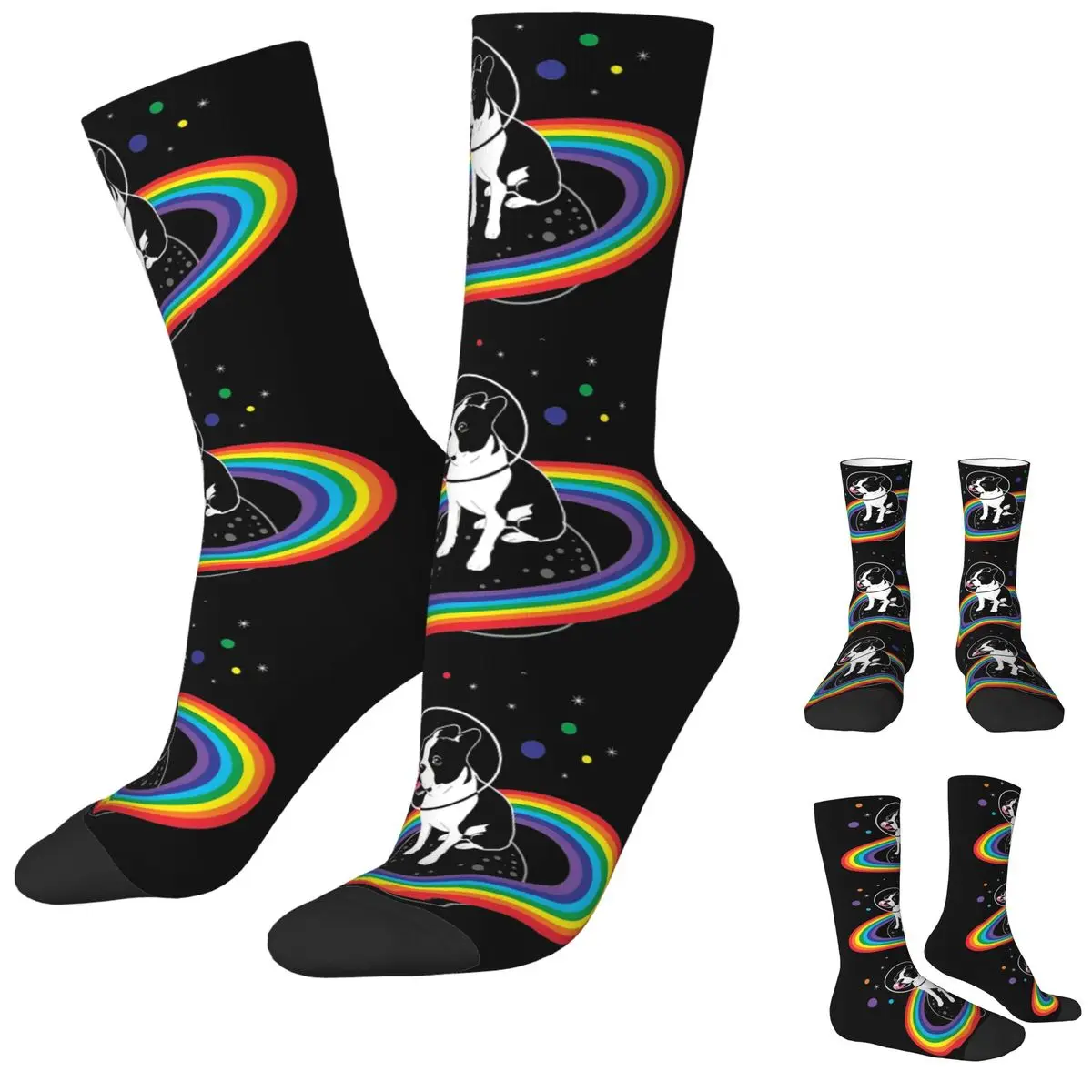 

Модные мужские носки в стиле хип-хоп Pride Space Dog Sock ЛГБТ Радуга Спортивные женские носки Весна Лето Осень Зима