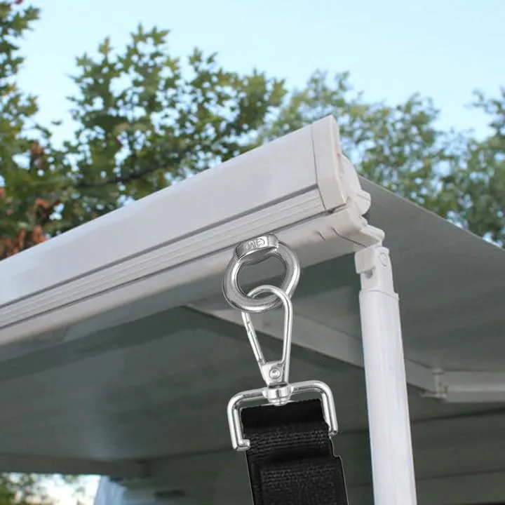 Straps Anti-Wind Springs & Hooks Accessories For Tent Stabilization In RV Camping Caravana For FIAMMA Awning Fixing Kit-Durable