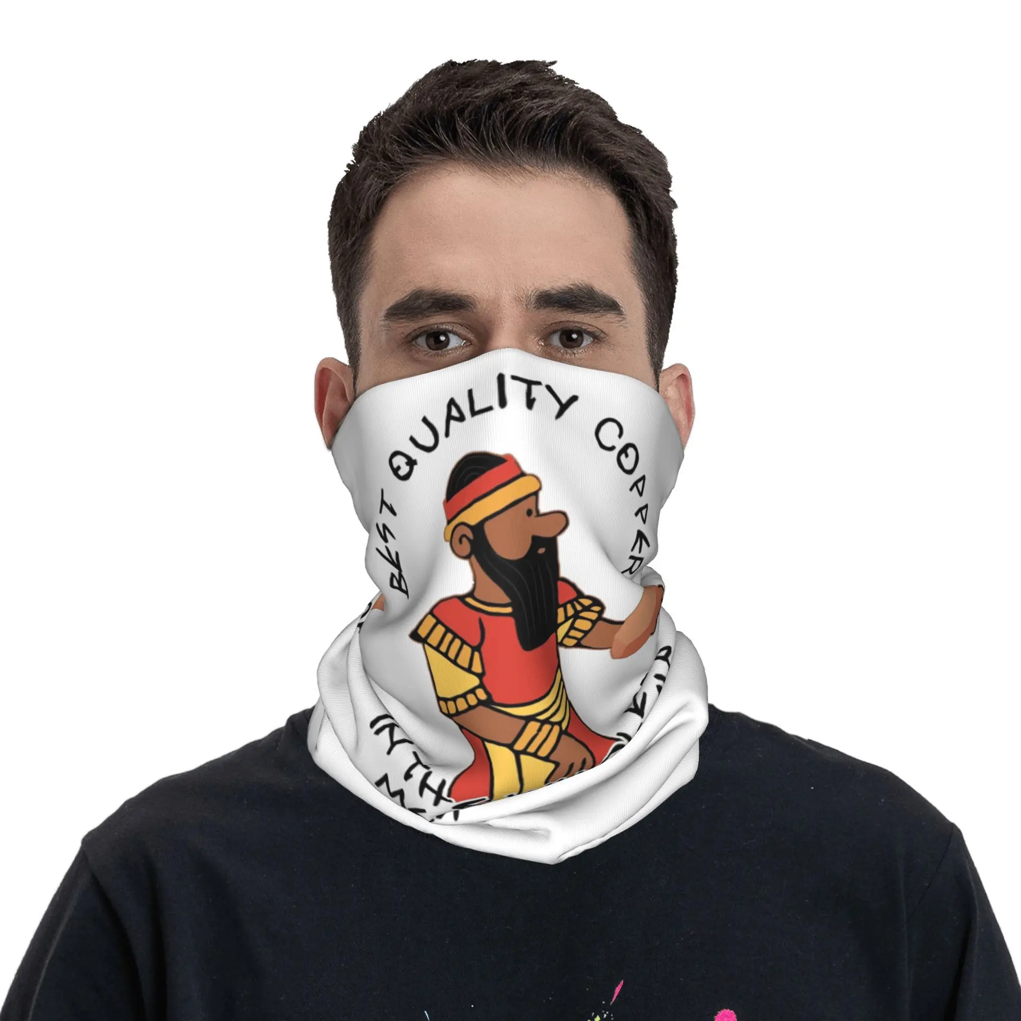 

Ea Nasir Complaint Tablet Copper Merchant Bandana Neck Cover Printed Mask Scarf Warm Cycling Scarf Hiking Fishing For Men Women