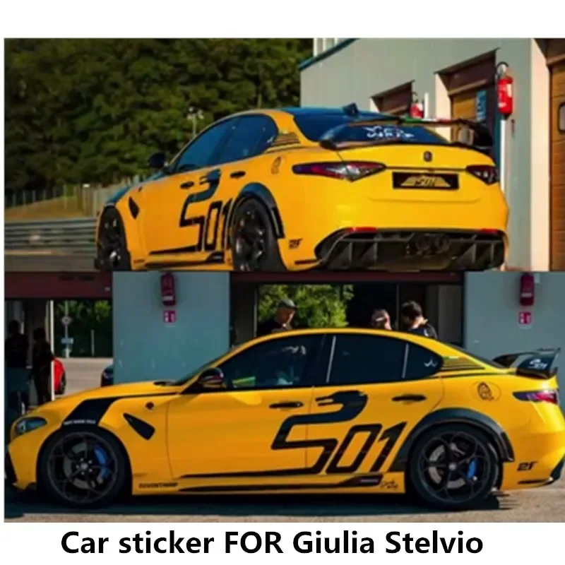 Car sticker FOR Giulia Stelvio GTAM body appearance decoration custom sports film accessories