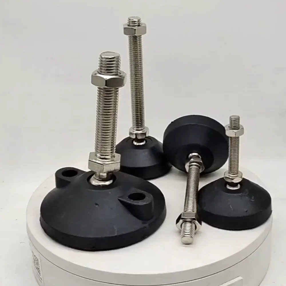 Dia 50mm 60mm 80mm 100mm Adjustable Leg Thread Type Adjustable Levelling Feet Swivel Base Articulating Leveling Furniture Legs