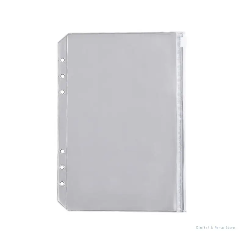 M17F Raccoglitore per notebook in PVC trasparente da 10 pezzi, formato a fogli sciolti, ricaricabile