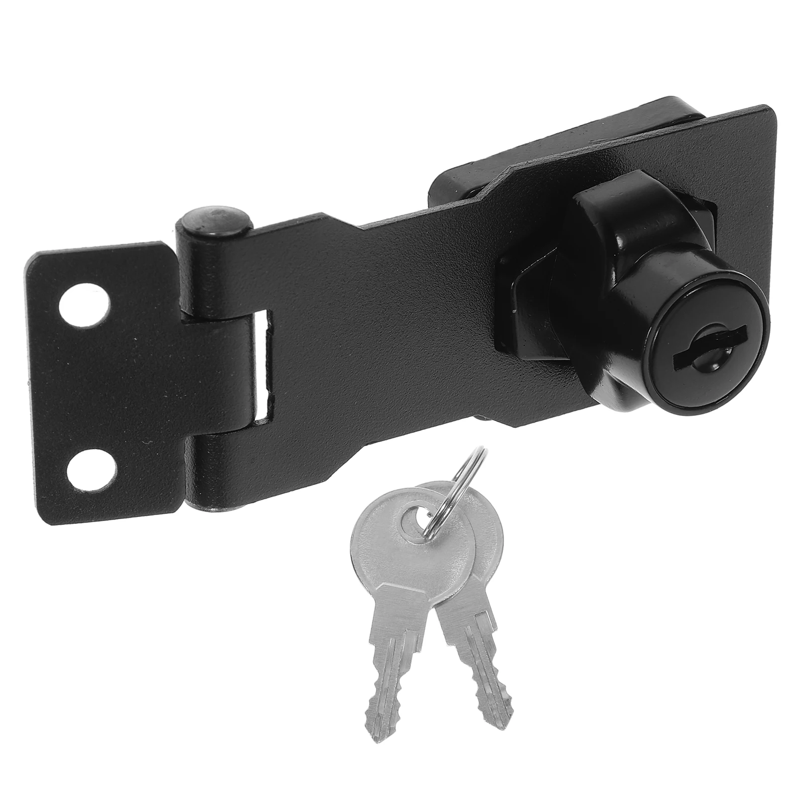 

2Pcs Security Lock Plate Double Door Cabinet Drawer Stainless Steel Zinc Alloy Office Metal Wardrobe Closet Latch File Cabinet