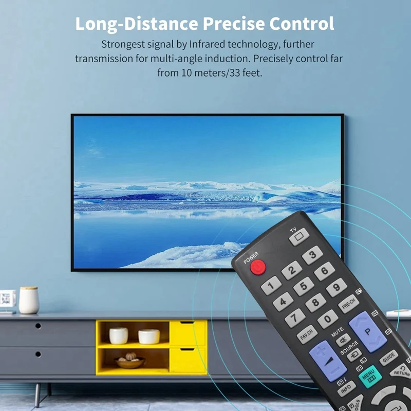 Replace BN59-00940A Remote Control For Samsung LE32B530P7N LE32B530P7W LE37B530P7W LE40B530P7 Spare Parts