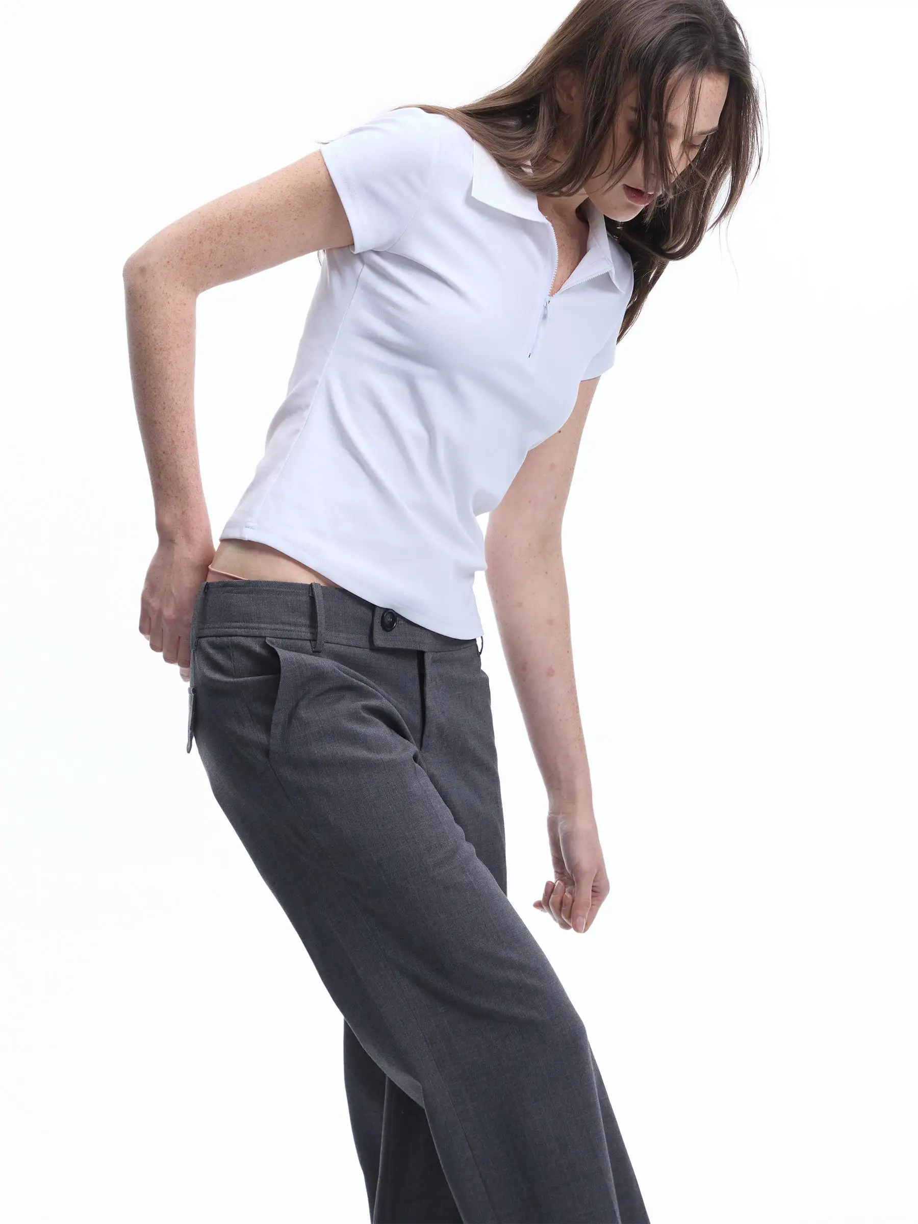 Mtmk No Time orrow Polo Collar Half-Zipper Pullover: The Ultimate Slim-Fit Summer Layer for Urban Commuters