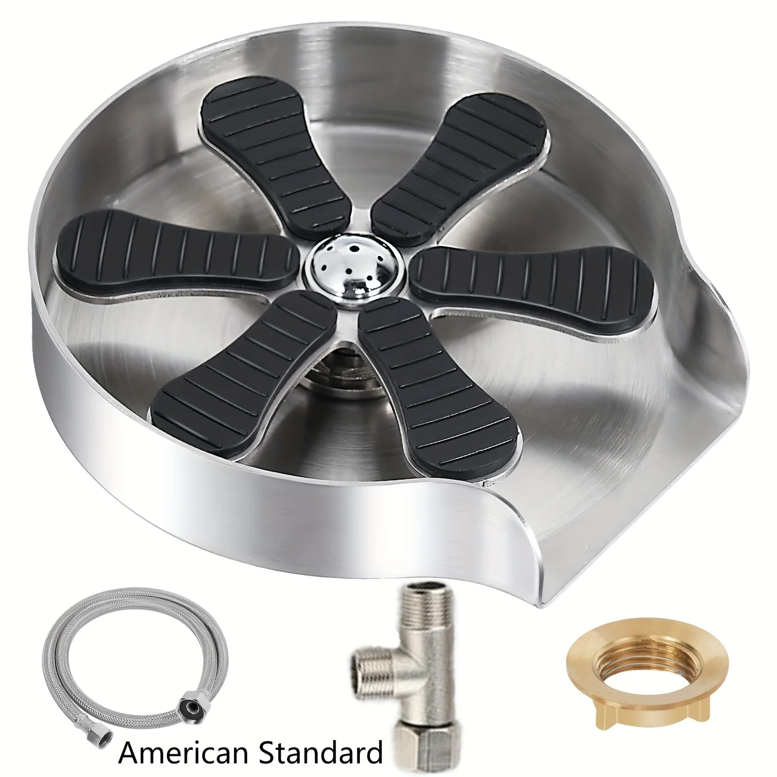 Lavadora de vidrio estándar americana, adecuada para fregadero de cocina, limpiador de tazas, accesorio para fregadero de cocina y bar