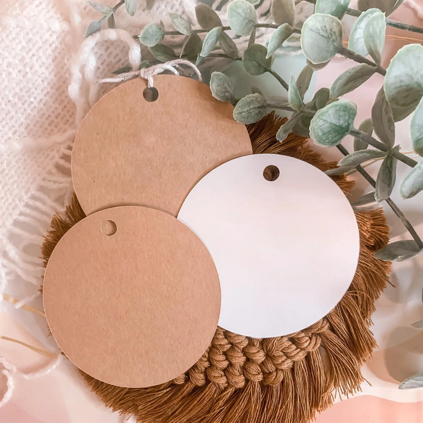50 SZTUK Papierowe etykiety DIY Puste etykiety Kraft Wisząca etykieta na wesele Urodziny DIY Kraft Prezenty Pakowanie Dekoracje Materiały eksploatacyjne — zdjęcie 4
