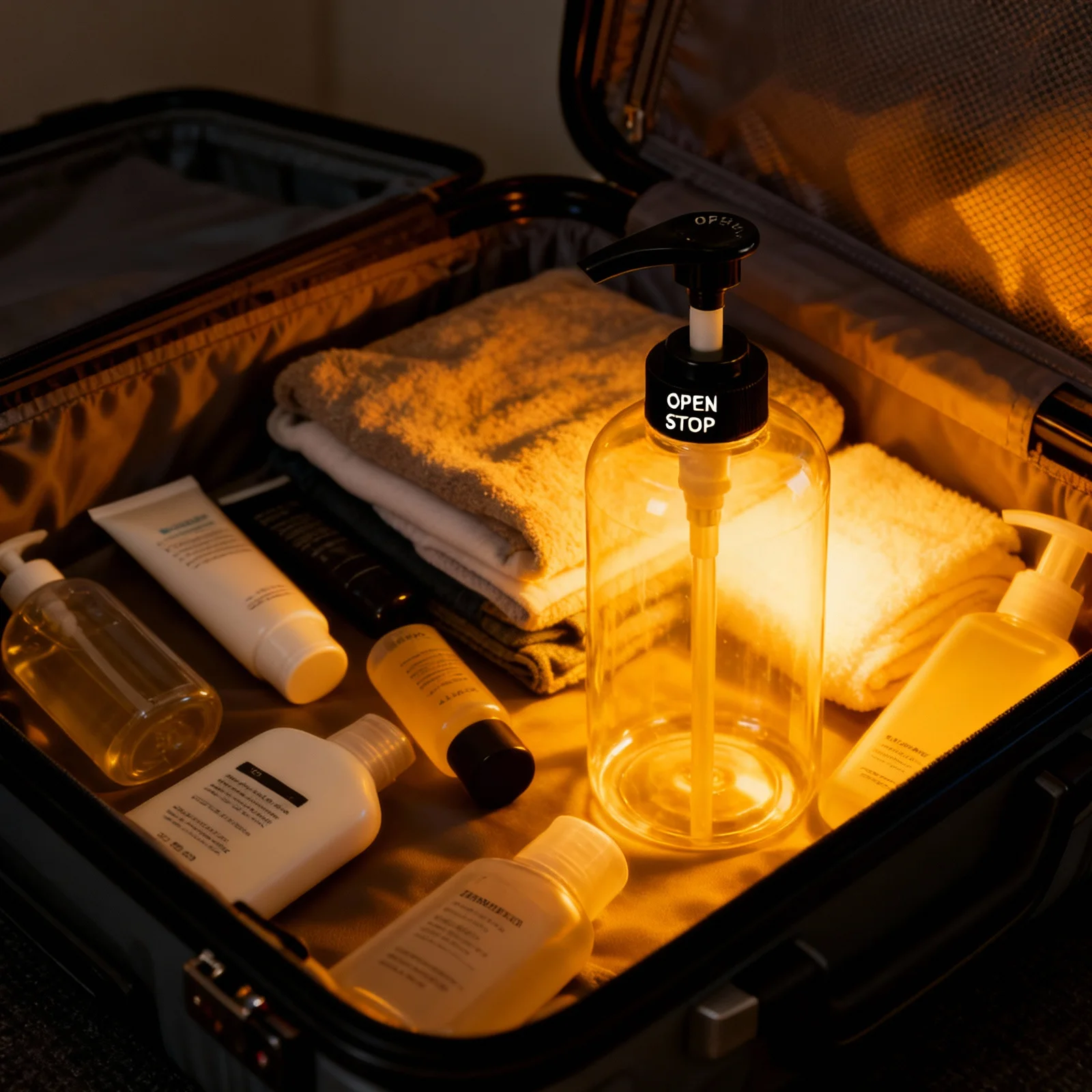 2pcs Clear Pet Press Pump Bottle 1000Ml Portable Refillable Dispenser For Hand Soap Shampoo Dish Soap Travel Bathroom Home Use