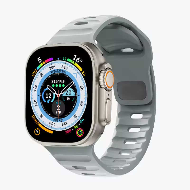 Strap For Apple Watch Band 49mm 44mm 45mm 41mm 40mm 42mm 38mm Soft Silicone sport Bracelet iwatch Serise 8 7 SE 6 5 9 Ultra 49mm - Image 30