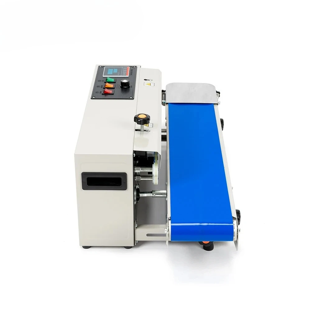 FR-900C Spray  Automatic Horizontal Plastic Bags Heat Sealing Machine Continuous Band Sealer Machine