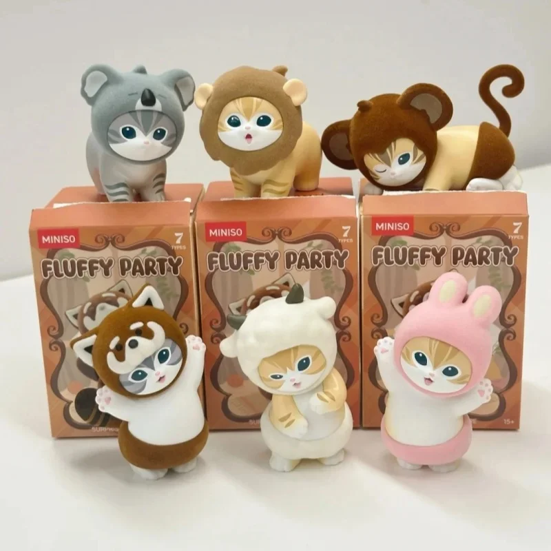 

Hot Sale Mofusand Sanrio Furry Cat Animal Party Blind Box Mysterious Ornament Doll Twist Egg Pvc Action Figures Toys Kids Gift