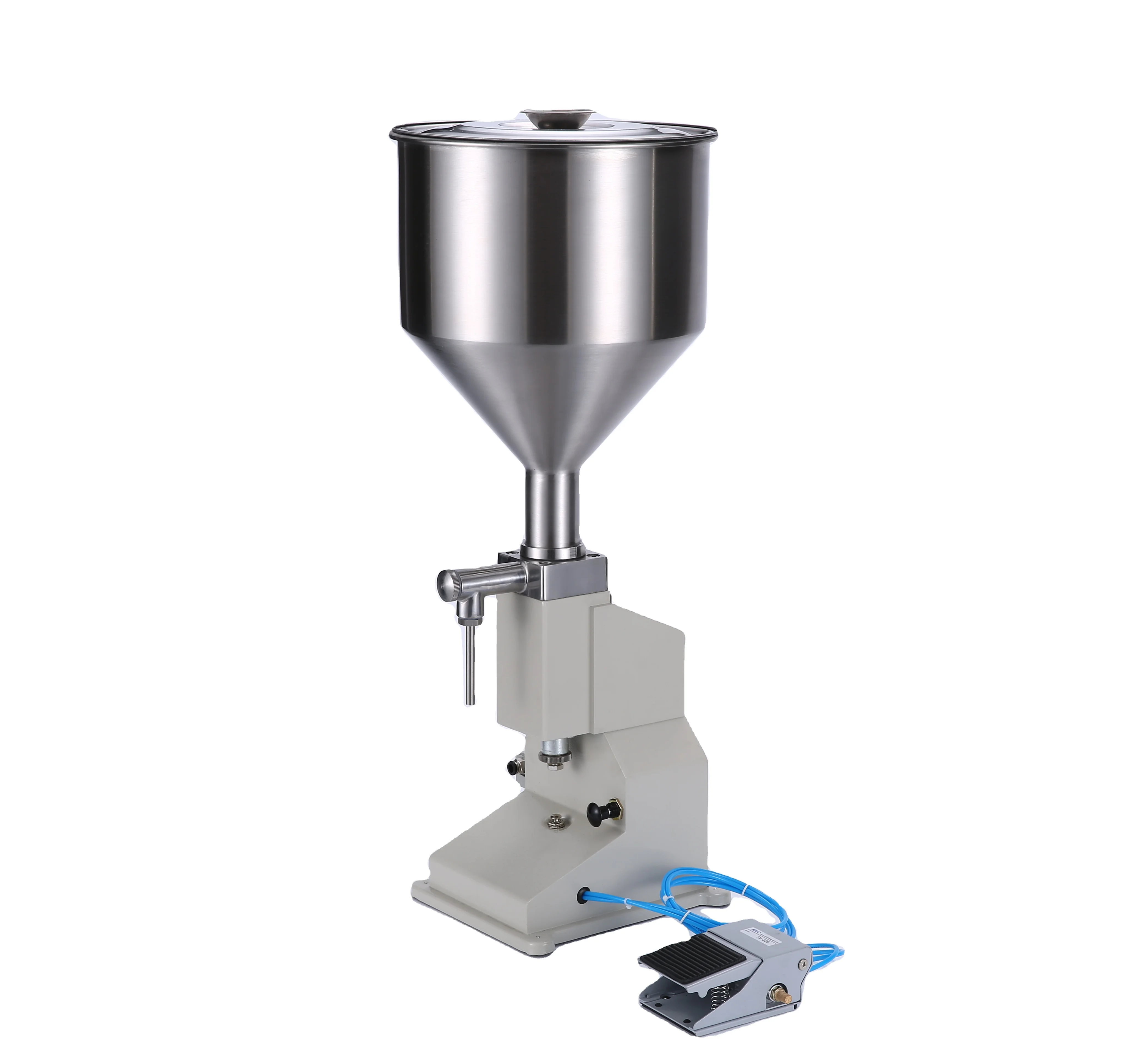 A02 Widely Used Small-dose 5-50ml Pneumatic Butter Ketchup Milk Jam Shampoo Filing Machine Bottle Paste Liquid Filler