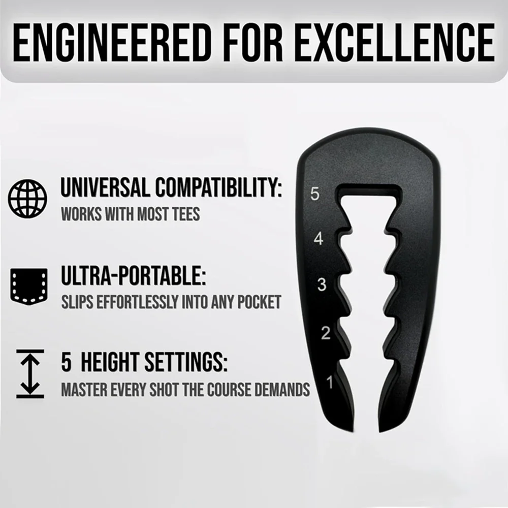 1pc Precision Tee Height Setter Golf Tee Height Adjuster Consistent Swings Easy-to-Use Golf Training Aid