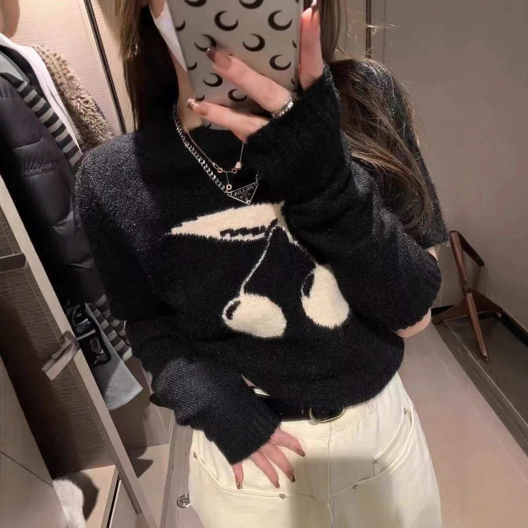 

Detachable Sleeve Knitted Sweater Women Korean Style Autumn Grid Pattern Lapel Long-Sleeved Cardigan Cleanfit Urban Leisure Girl