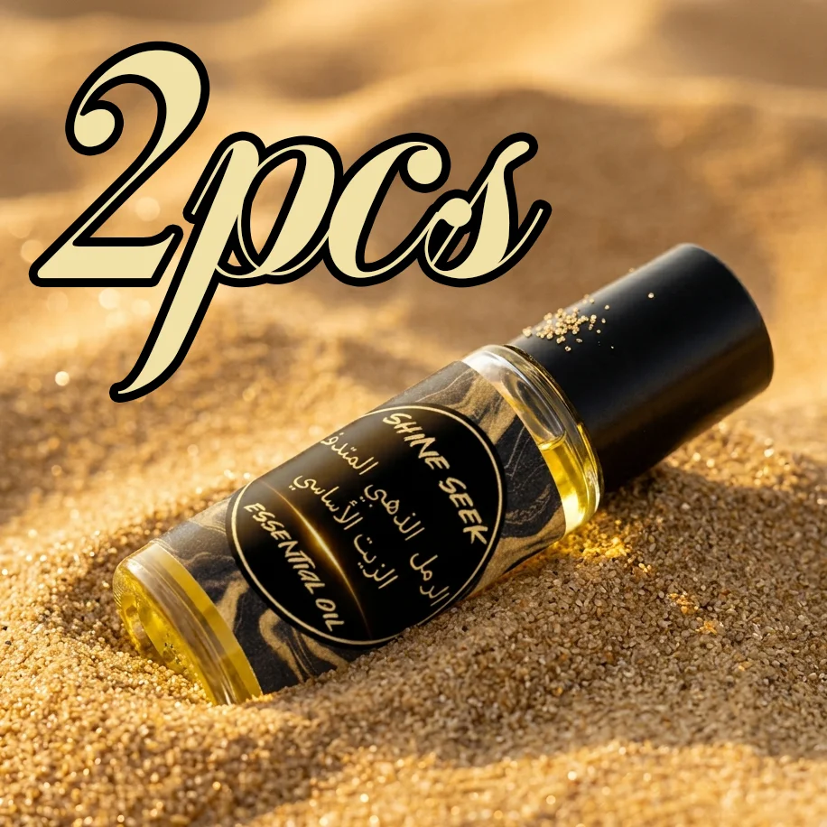 2Pcs Black Gold Liquid Sand Essential Oil, Long-Lasting Fragrance Improve Luck, Attract Wealth, Bring Good Fortune, Enhance Good Luck, Valentine's Day Neutral Style Premium Gift with Luxurious and Elegant Packaging, New Formula and Design, New Year's Good Luck, Double the Blessings.