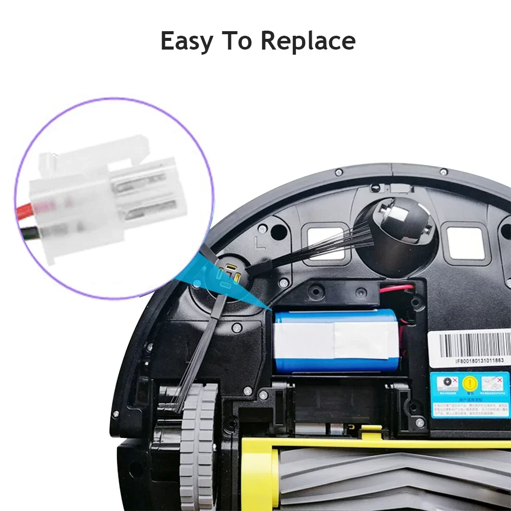 Batteria al litio ricaricabile da 14,4 V 6800 mah per ILIFE A4s A6 V7s Plus A9s W400 Robot aspirapolvere INR18650 M26-4S1P batterie