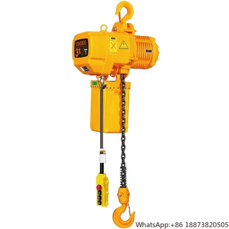 

New 0.5 Ton-30ton Load Weight Electric Hoist Quiet Feature Chain Sling Type for Retail Hotels Manufacturing Plant