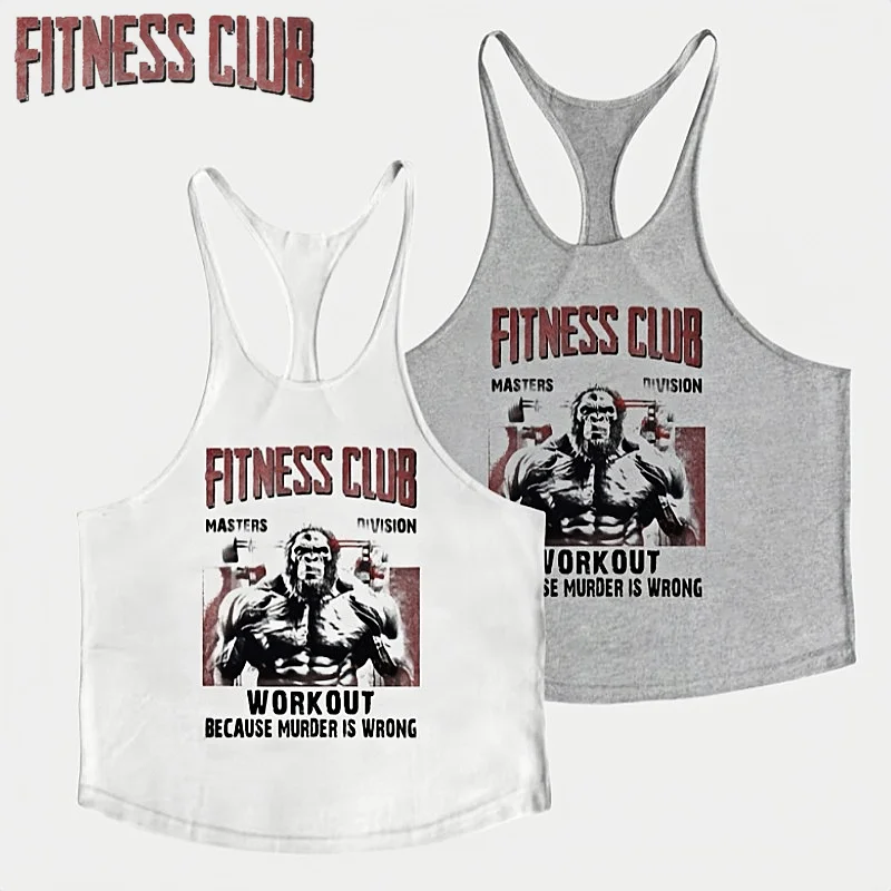 

Мужской хлопковый жилет для бодибилдинга в тренажерном зале — спортивная рубашка без рукавов для мышц для фитнеса, тренировок и спортивных мероприятий