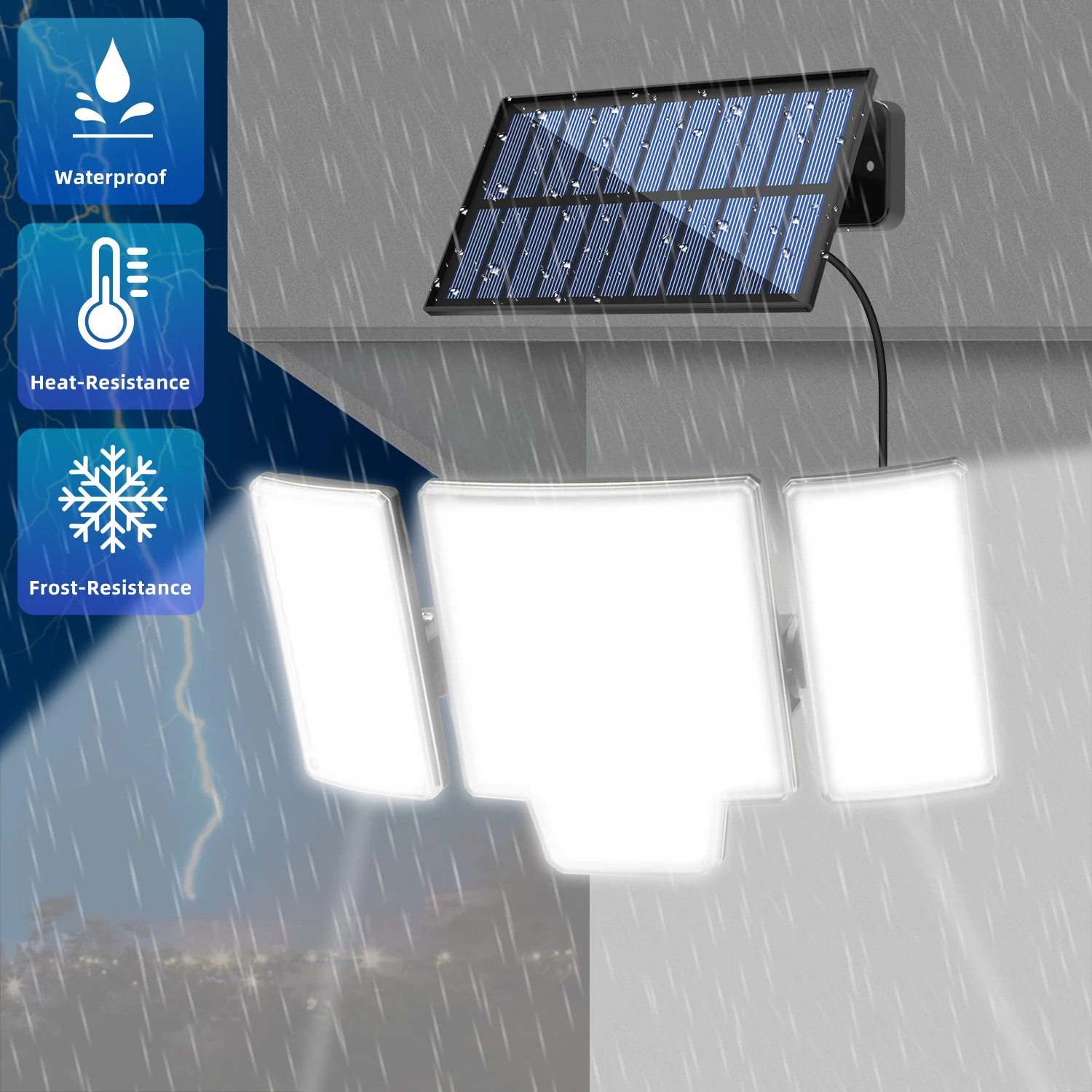 

Super Bright Solar Wall Lights Outdoor Waterproof Garden Security Lamp Home Lighting Sunlight Villa Powered Solar Wall Light