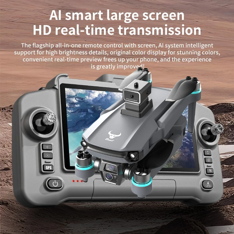 

Shoug603 pro dron gps professional 8k hd camera touch screen remote control 5g wifi smart return brushless big uav rc quadcopter