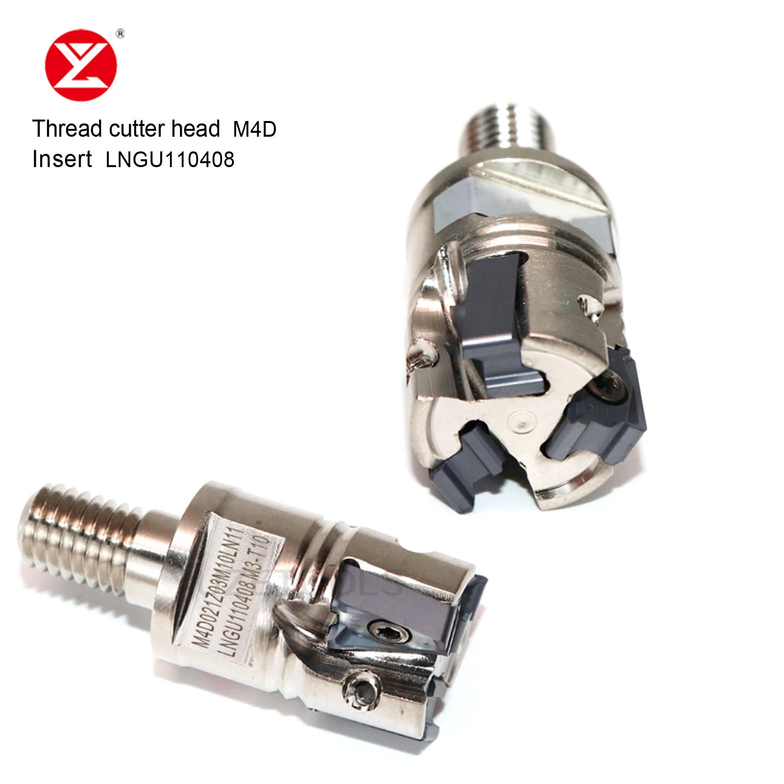 CNC Modular Type Screwed Connection Milling Cutter Head M4D Thread Locking Tooth Type Cutter Head Fit Insert LNGU110408 42CrMo