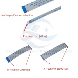 10Pcs FPC/FFC Ribbon Flexible Flat Cable 0.5MM Pitch 4 5 6 8 10 12 14 16 18 20 22 24 26 30 32 34 36 38 40 45 50 54 60 Pin