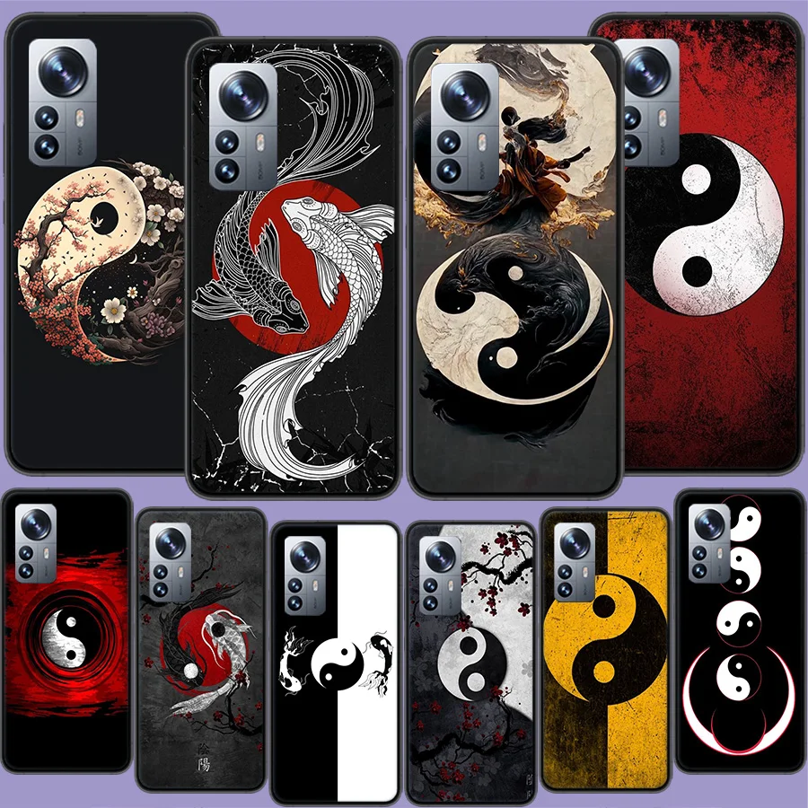 Eight Diagrams Taiji Yin Yang Phone Case For Xiaomi Poco X3 NFC X4 GT M3 M4 M5 M5S X6 X5 F6 Pro F5 F4 Mi F3 F2 F1 Cover TPU Capa