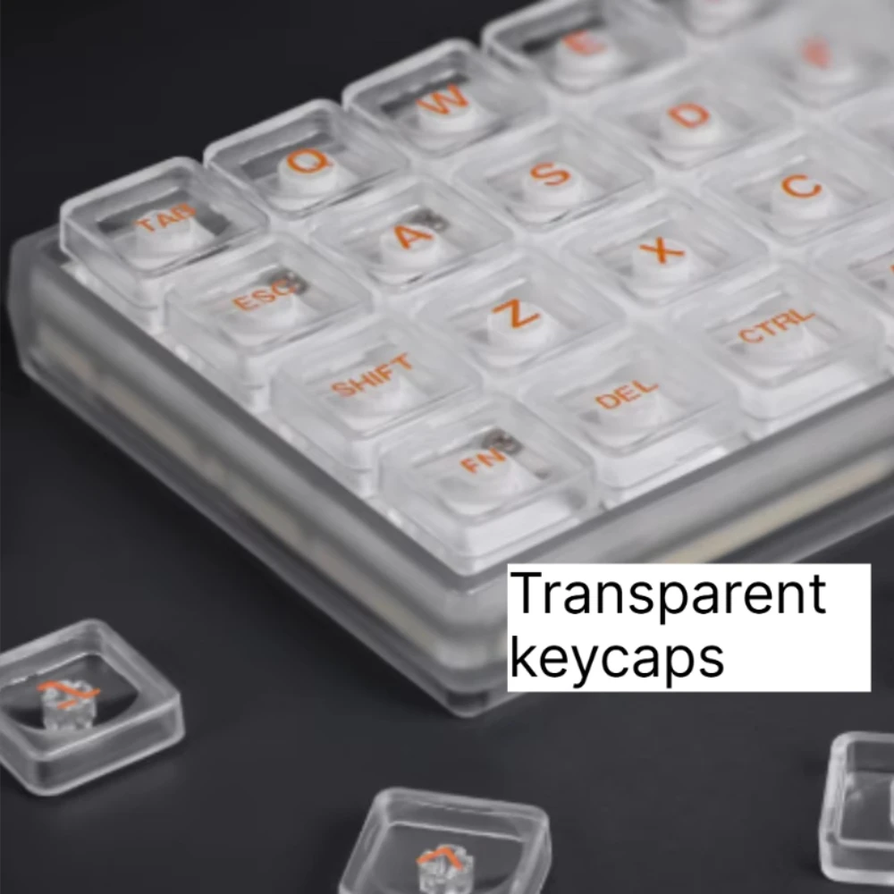 LCK Low Profile Theme Keycaps Set PBT Sublimation Transparent 52keys Custom Original Handmade Keycaps for Mechanical Keyboard