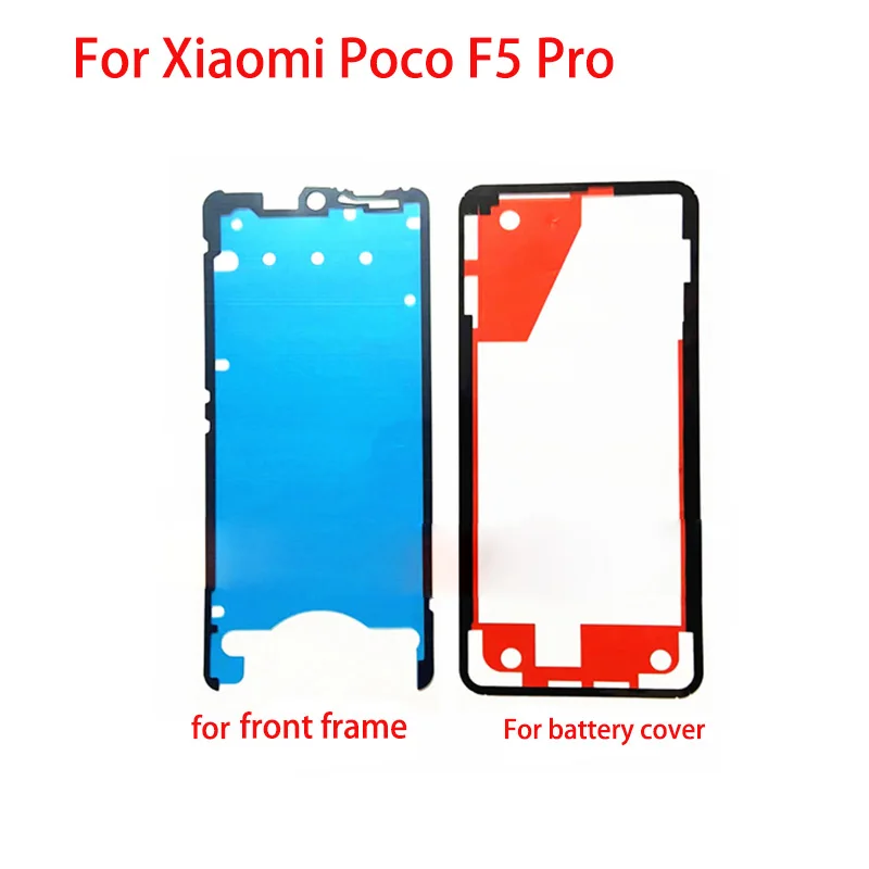 

2 in1 For Xiaomi Poco F5 Pro Battery back cover case front frame 3MM Glue Double Sided Adhesive Sticker Tape PocoF5 Pro