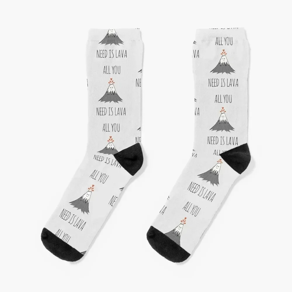 

AllYouNeedIsLava! Socks new in's Stockings snow compression Man Socks Women's