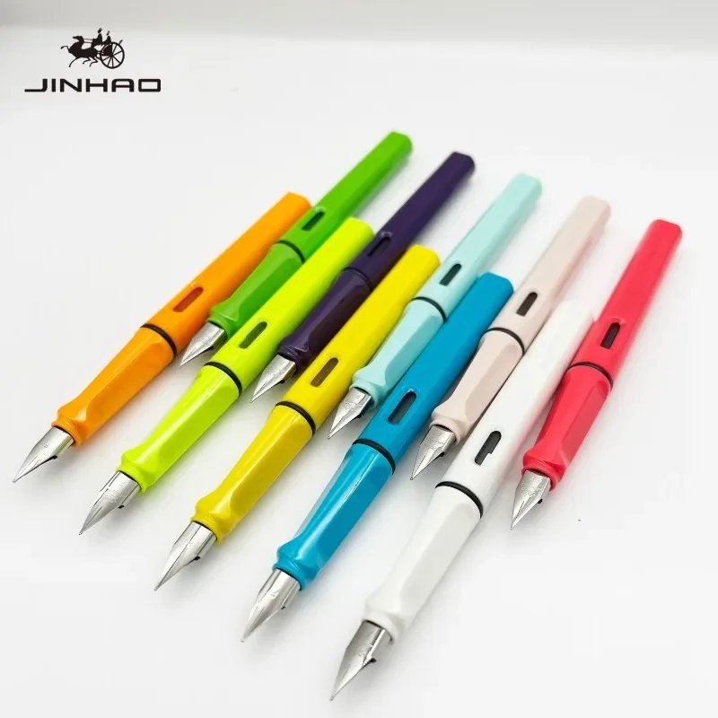 JINHAO 619 Fountain Pen High Quality Colors Student F EF Nib Ink Pen Calligraphy Pen Stationery School Office Supplies