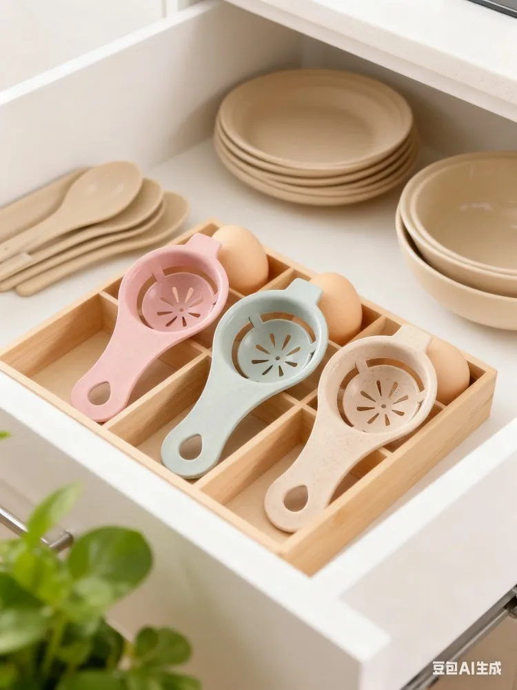 1Pc Tarwestro Eierscheider - Biologisch afbreekbaar Food Grade BPA-vrij, eenvoudig te gebruiken Vaatwasmachinebestendig voor bakken Koken Keukengadget