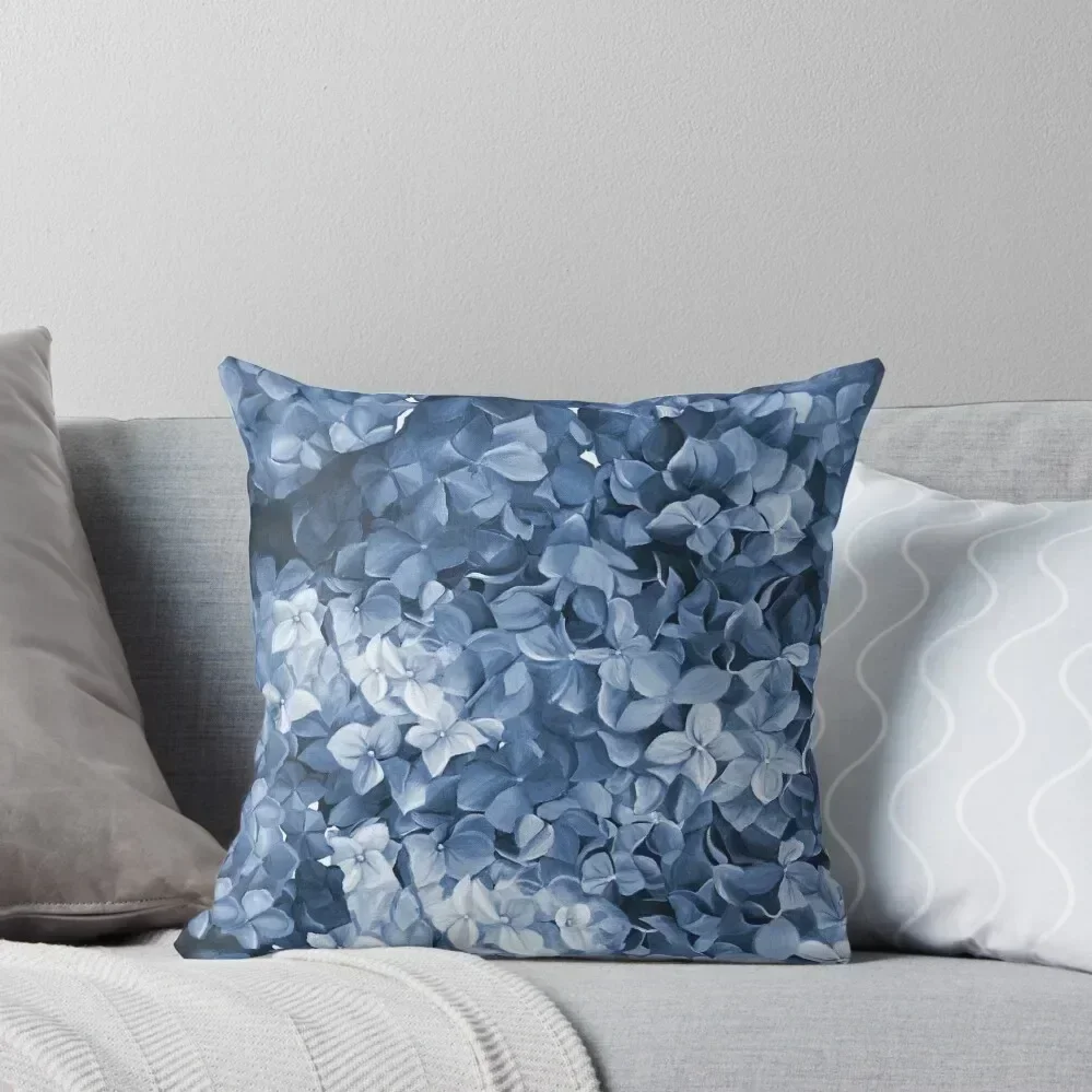 

Hydrangea Hamptons Blue Throw Pillow Sofa Covers For Living Room Christmas Pillows Cushion Cover Luxury pillow