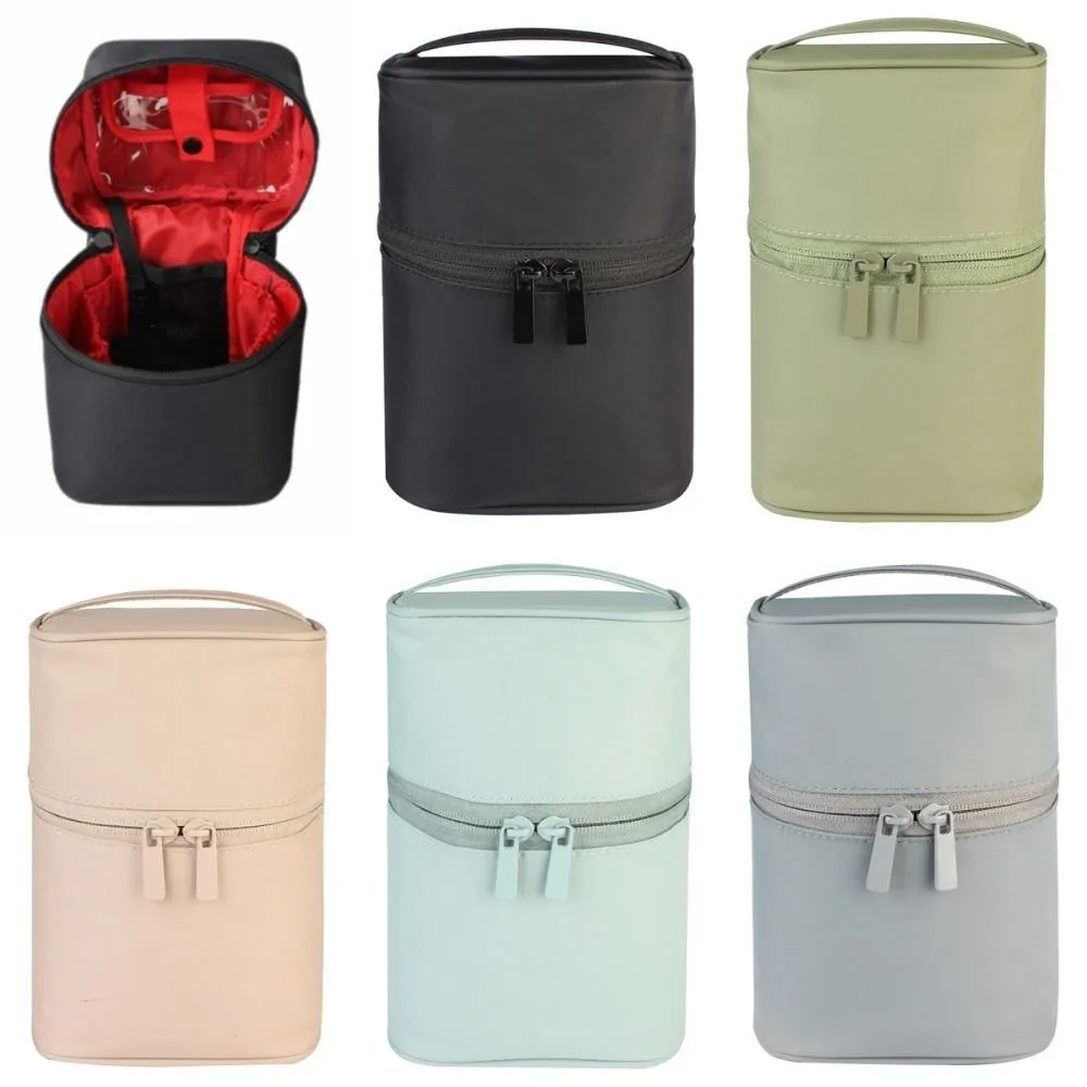 지퍼 휴대용 화장품 가방 화장품 케이스 세면 파우치 분리형 메이크업 가방 핸드백 대용량 다층 수납 가방