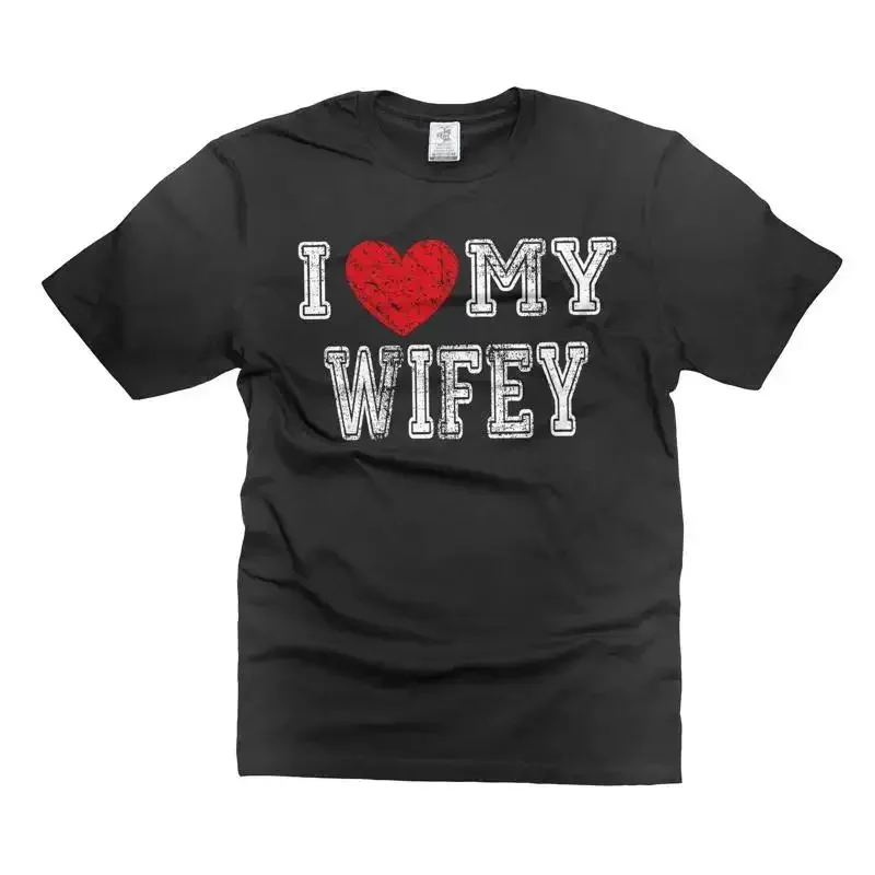 Mens Valentine's Day Tshirt I Love My Wife Shirt Gift From Wife Shirt For Hubby