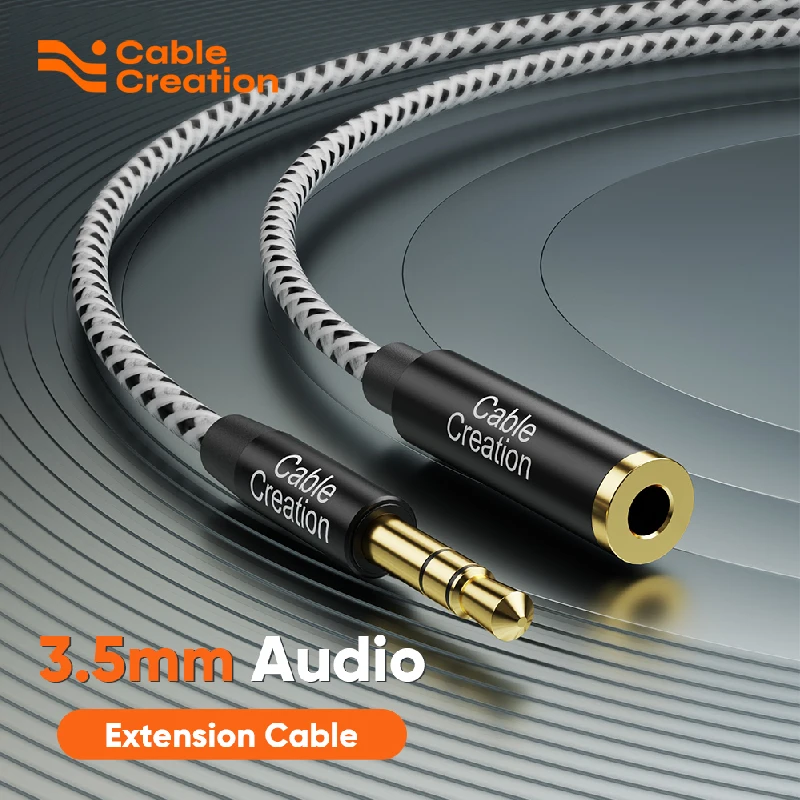 

CableCreation Headphone Extension Cable 90 Degree TRRS 3.5mm Male to Female Audio Extension Cable