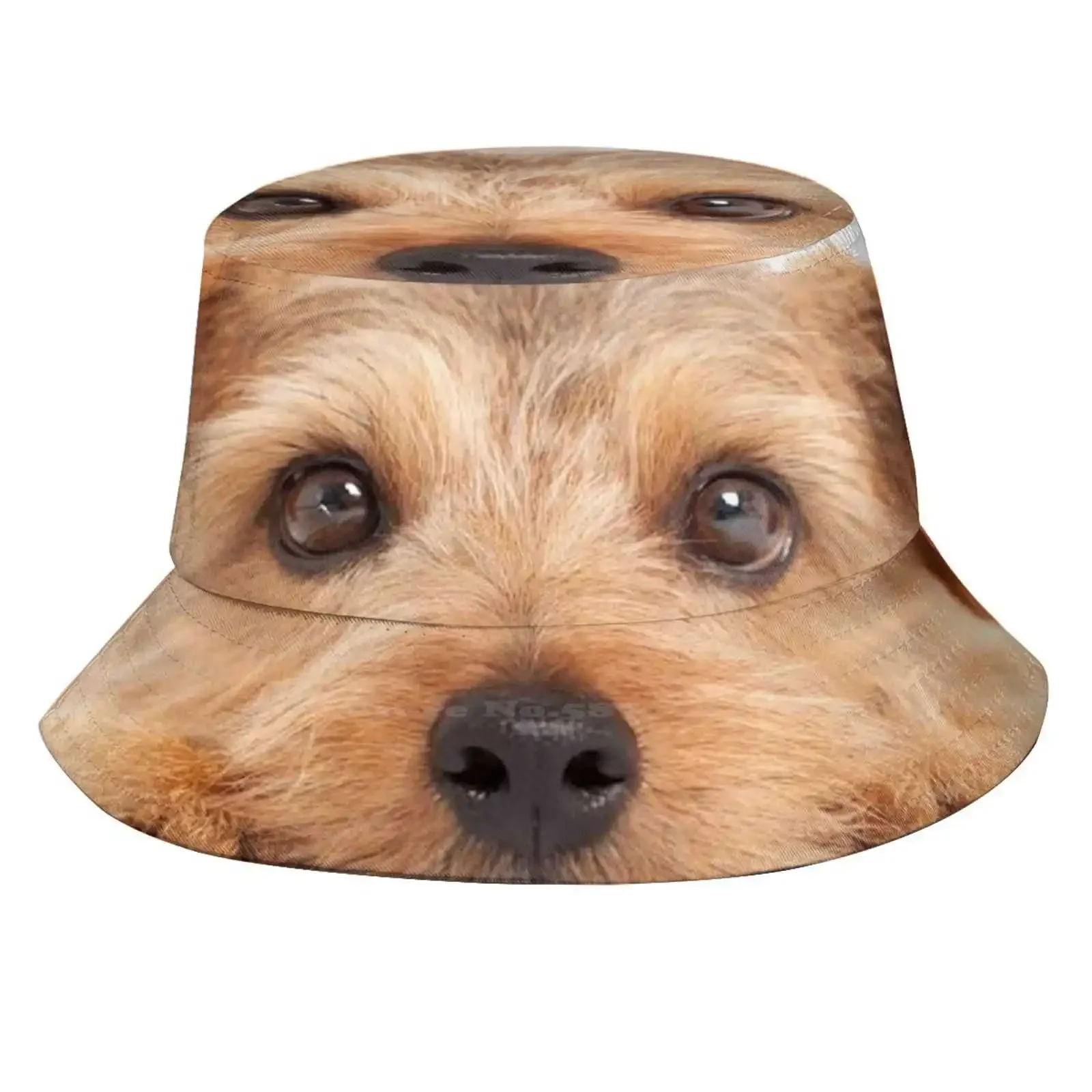 Norfolk Terrier Flat Top Breathable Bucket Hats Norfolk Terrier Pet Dog Animal Twin Bucket Hats