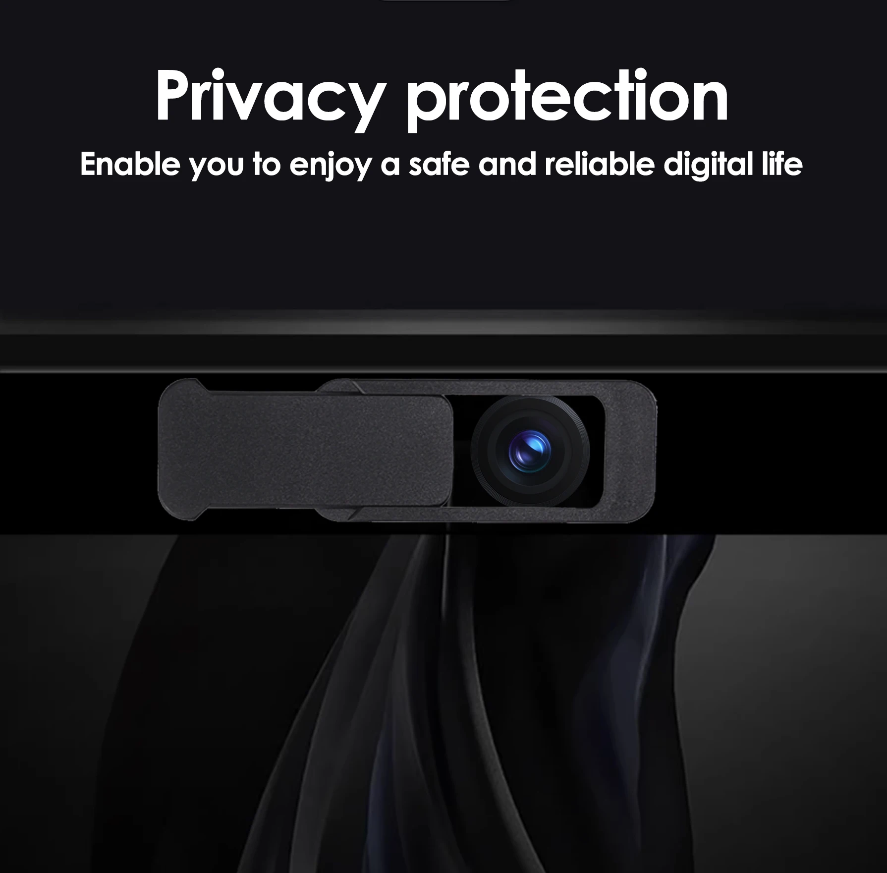 1-6pcs Webcam Cover Camera Privacy Protector Adhesive Lenses Anti-peep Protective Cover Slider for Laptop PC Smartphone Tablet